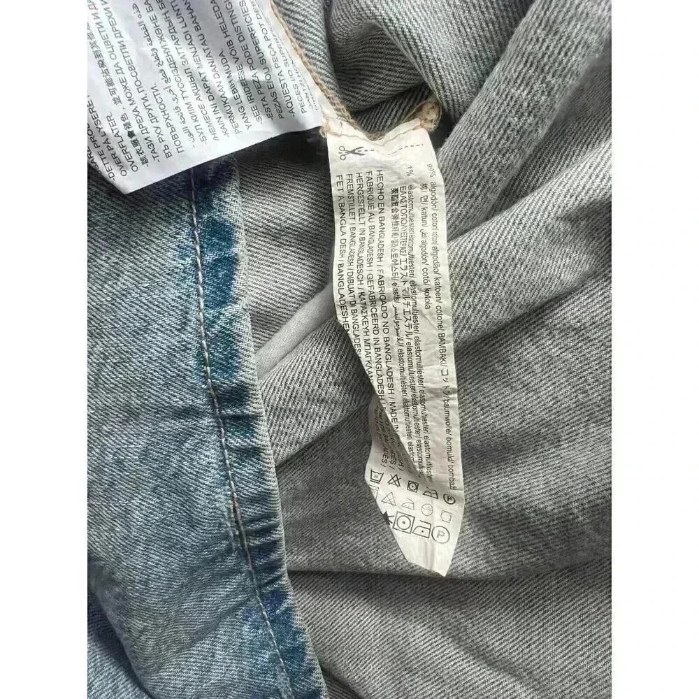 ZARA PLEATED TRF DENIM DRESS XL NWT - Picture 10 of 11